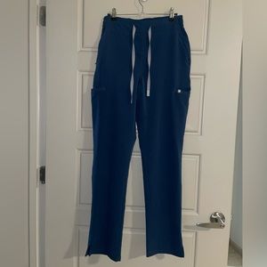 Figs Navy Blue Drawstring Scrub Pants